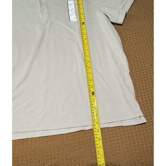 Goodfellow & Co Polo Mens Every Wear Short Sleeve Shirt Light Grey Size XL NWT - Picture 6 of 7